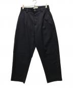 STUDIO NICHOLSONスタジオ ニコルソン）の古着「ウールタックバルーンパンツ」｜ネイビー