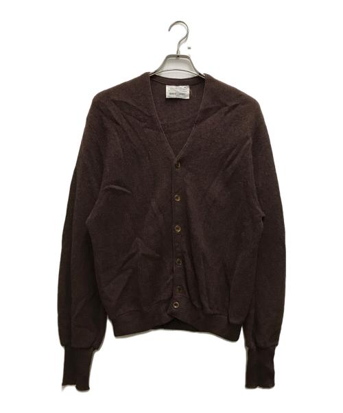 arnold palmer（アーノルドパーマー）arnold palmer (アーノルドパーマー) 70's USA製ヴィンテージカーディガン ブラウン サイズ:Lの古着・服飾アイテム