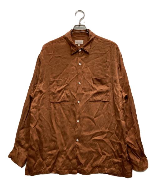 NEZU YOHINTEN（ネヅヨウヒンテン）NEZU YOHINTEN (ネヅヨウヒンテン) CUPRO MIDDLE AGE SHIRT オレンジ サイズ:3の古着・服飾アイテム