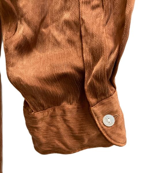 NEZU YOHINTEN（ネヅヨウヒンテン）NEZU YOHINTEN (ネヅヨウヒンテン) CUPRO MIDDLE AGE SHIRT オレンジ サイズ:3の古着・服飾アイテム