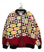 TAKAHIROMIYASHITA TheSoloIst.タカヒロミヤシタ ザソロイスト）の古着「Vintage quilt flight jacket」｜ホワイト×レッド