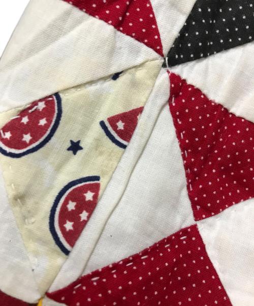 TAKAHIROMIYASHITA TheSoloIst.（タカヒロミヤシタ ザソロイスト）TAKAHIROMIYASHITA TheSoloIst. (タカヒロミヤシタ ザソロイスト) Vintage quilt flight jacket ホワイト×レッド サイズ:44の古着・服飾アイテム