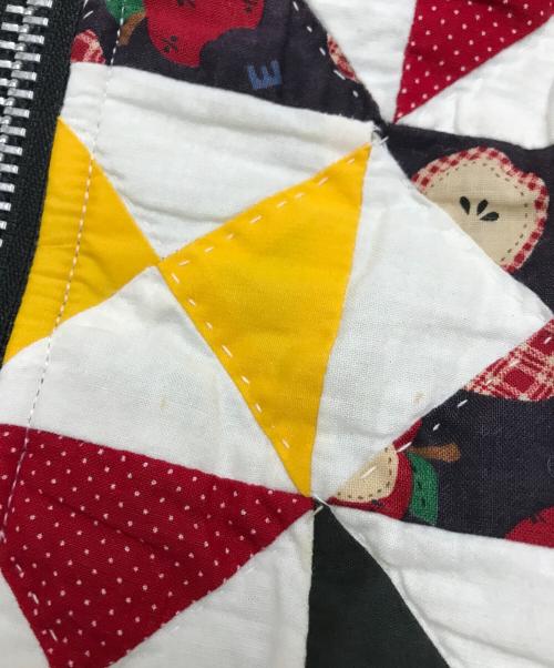 TAKAHIROMIYASHITA TheSoloIst.（タカヒロミヤシタ ザソロイスト）TAKAHIROMIYASHITA TheSoloIst. (タカヒロミヤシタ ザソロイスト) Vintage quilt flight jacket ホワイト×レッド サイズ:44の古着・服飾アイテム