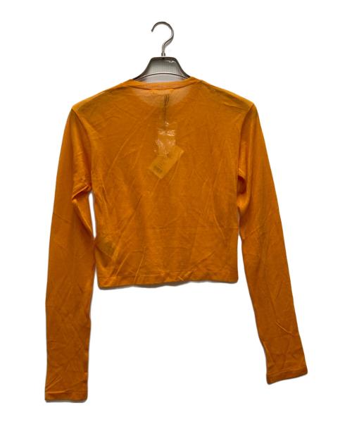 AURALEE（オーラリー）AURALEE (オーラリー) HARD TWIST COTTON GAUZE CARDIGAN オレンジ サイズ:1 未使用品の古着・服飾アイテム