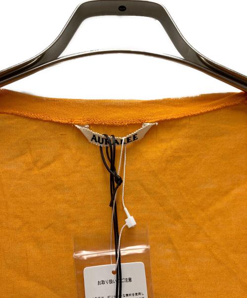 AURALEE（オーラリー）AURALEE (オーラリー) HARD TWIST COTTON GAUZE CARDIGAN オレンジ サイズ:1 未使用品の古着・服飾アイテム