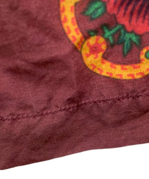 COMME des GARCONS GIRL（コムデギャルソンガール）COMME des GARCONS GIRL (コムデギャルソンガール) テンセル総柄リボンスカート ボルドー サイズ:XSの古着・服飾アイテム