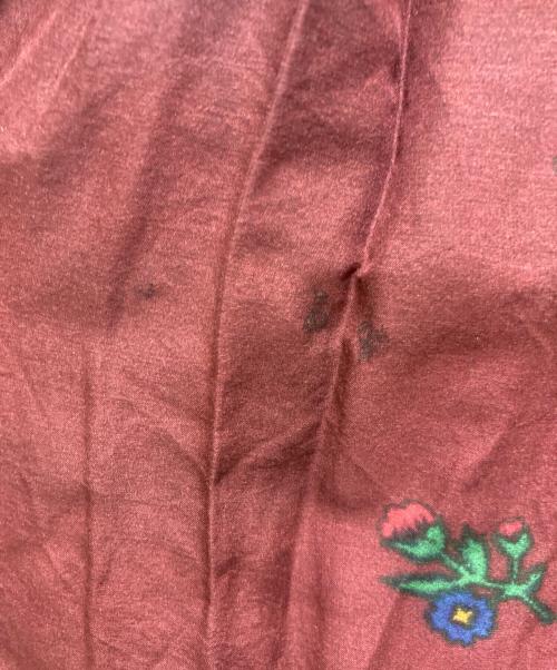 COMME des GARCONS GIRL（コムデギャルソンガール）COMME des GARCONS GIRL (コムデギャルソンガール) テンセル総柄リボンスカート ボルドー サイズ:XSの古着・服飾アイテム