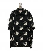 Aloha Blossomアロハブロッサム）の古着「オープンカラーシャツ」｜ブラック