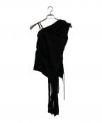 Acne studiosアクネ ストゥディオス）の古着「ワンショルダーブラウス」｜ブラック