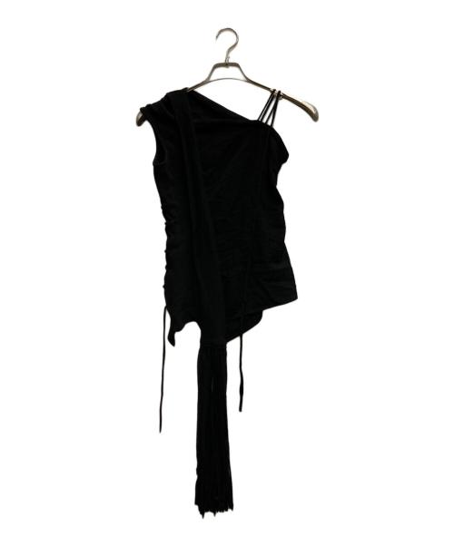 Acne studios（アクネ ストゥディオス）Acne studios (アクネ ストゥディオス) ワンショルダーブラウス ブラック サイズ:32の古着・服飾アイテム