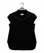 Mame Kurogouchiマメクロゴウチ）の古着「Cotton Jersey French Sleeve Top」｜ブラック