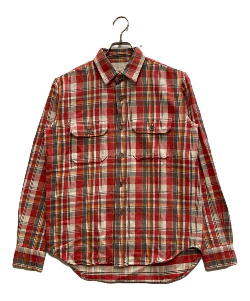 stussy（ステューシー）stussy (ステューシー) ネルシャツ レッド サイズ:Sの古着・服飾アイテム