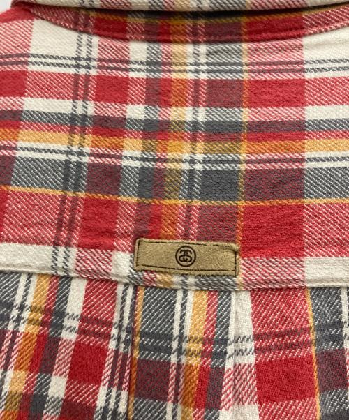 stussy（ステューシー）stussy (ステューシー) ネルシャツ レッド サイズ:Sの古着・服飾アイテム