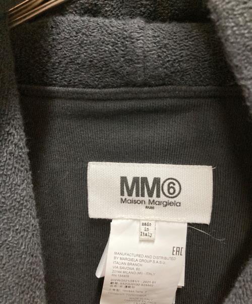MM6 Maison Margiela（エムエムシックスメゾンマルジェラ）MM6 Maison Margiela (エムエムシックスメゾンマルジェラ) LOGO OVERSIZED HOODIE ブラック サイズ:Sの古着・服飾アイテム