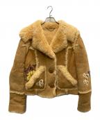 COACHコーチ）の古着「Eagle Raggedy Shearling Jacket」｜ブラウン
