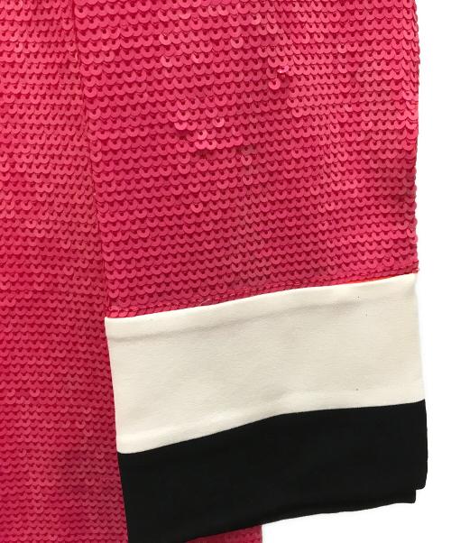 Emilio Pucci（エミリオ プッチ）Emilio Pucci (エミリオ プッチ) スパンコールパーティードレス ピンク サイズ:40（ｲﾀﾘｱ）の古着・服飾アイテム
