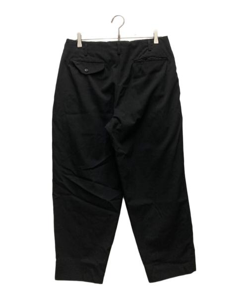 COMME des GARCONS HOMME PLUS（コムデギャルソンオムプリュス）COMME des GARCONS HOMME PLUS (コムデギャルソンオムプリュス) ウールギャバ2タックワイドパンツ ブラック サイズ:Ｓの古着・服飾アイテム