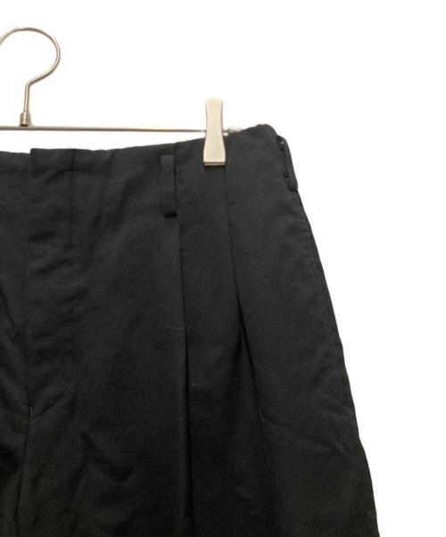 COMME des GARCONS HOMME PLUS（コムデギャルソンオムプリュス）COMME des GARCONS HOMME PLUS (コムデギャルソンオムプリュス) ウールギャバ2タックワイドパンツ ブラック サイズ:Ｓの古着・服飾アイテム