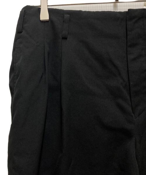 COMME des GARCONS HOMME PLUS（コムデギャルソンオムプリュス）COMME des GARCONS HOMME PLUS (コムデギャルソンオムプリュス) ウールギャバ2タックワイドパンツ ブラック サイズ:Ｓの古着・服飾アイテム