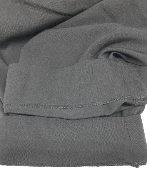 COMME des GARCONS HOMME PLUS（コムデギャルソンオムプリュス）COMME des GARCONS HOMME PLUS (コムデギャルソンオムプリュス) ウールギャバ2タックワイドパンツ ブラック サイズ:Ｓの古着・服飾アイテム