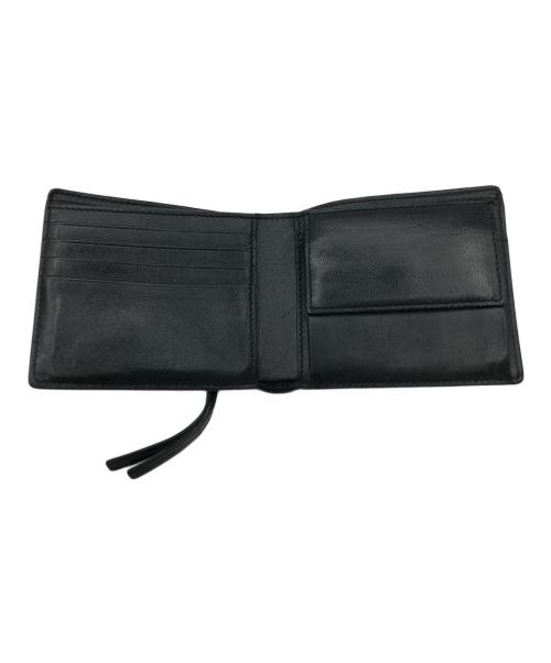 BALENCIAGA（バレンシアガ）BALENCIAGA (バレンシアガ) クロコ型押し2つ折り財布 ブラックの古着・服飾アイテム