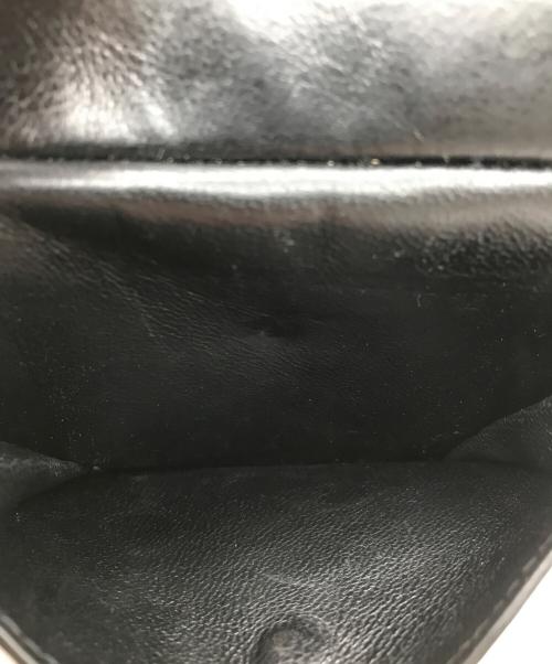 BALENCIAGA（バレンシアガ）BALENCIAGA (バレンシアガ) クロコ型押し2つ折り財布 ブラックの古着・服飾アイテム