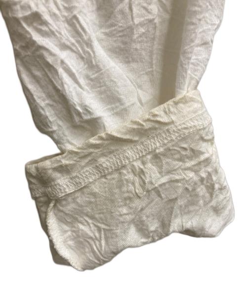 GROUND Y（グラウンドワイ）GROUND Y (グラウンドワイ) シワ加工ポケットデザインカットソー ホワイト サイズ:3の古着・服飾アイテム