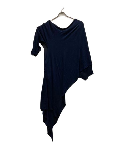 LIMI feu（リミフゥ）LIMI feu (リミフゥ) アシンメトリー変形ワンピース ネイビー サイズ:Sの古着・服飾アイテム