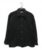 FUJIフジ）の古着「ウールレギュラーカラーシャツ」｜ネイビー