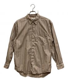 FUJI（フジ）の古着「ストライプシャツ」｜ブラウン