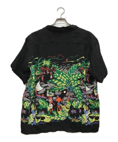 JOHN SEVERSON（ジョン セバーソン）JOHN SEVERSON (ジョン セバーソン) ハワイアンシャツ ブラック サイズ:Lの古着・服飾アイテム