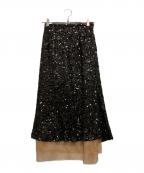 MAISON SPECIALメゾンスペシャル）の古着「Multi Way Sequin Skirt」｜ブラック