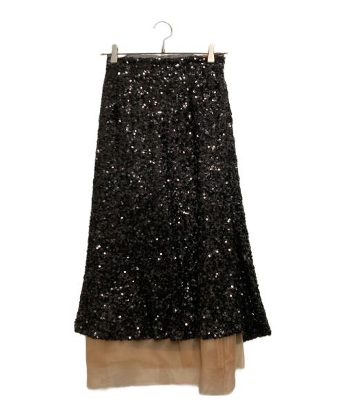 MAISON SPECIAL（メゾンスペシャル）MAISON SPECIAL (メゾンスペシャル) Multi Way Sequin Skirt ブラック サイズ:freeの古着・服飾アイテム