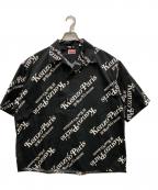 KENZO×VERDYケンゾー×ヴェルディ）の古着「ロゴオープンカラーシャツ」｜ブラック