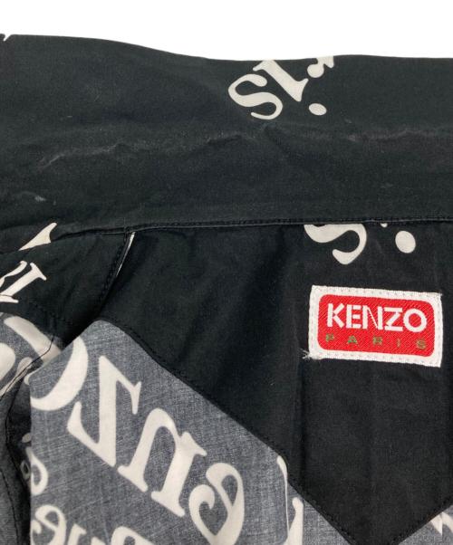 KENZO（ケンゾー）KENZO (ケンゾー) VERDY (ヴェルディ) ロゴオープンカラーシャツ ブラック サイズ:Ｍの古着・服飾アイテム