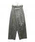 PRANK PROJECT（プランクプロジェクト）の古着「Moon Slit Asymmetry Tack Pants」｜グレー