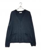 UNIVERSAL PRODUCTS.ユニバーサルプロダクツ）の古着「YAAH WAFFLE CARDIGAN」｜ブラック