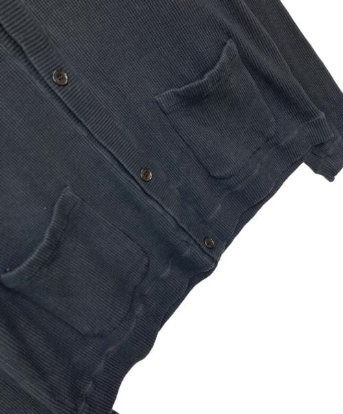 UNIVERSAL PRODUCTS.（ユニバーサルプロダクツ）UNIVERSAL PRODUCTS. (ユニバーサルプロダクツ) YAAH WAFFLE CARDIGAN ブラック サイズ:Lの古着・服飾アイテム