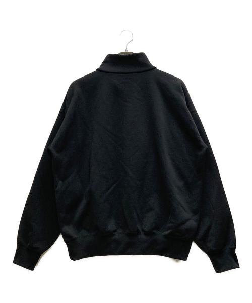 AURALEE（オーラリー）AURALEE (オーラリー) BAGGY POLYESTER SWEAT HALF ZIP ブラック サイズ:5の古着・服飾アイテム