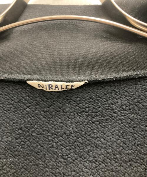 AURALEE（オーラリー）AURALEE (オーラリー) BAGGY POLYESTER SWEAT HALF ZIP ブラック サイズ:5の古着・服飾アイテム