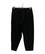 COMME des GARCONS SHIRTコムデギャルソンシャツ）の古着「タックウールパンツ」｜ブラック