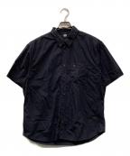 C.P COMPANYシーピーカンパニー）の古着「ポプリンS/Sシャツ」｜ネイビー