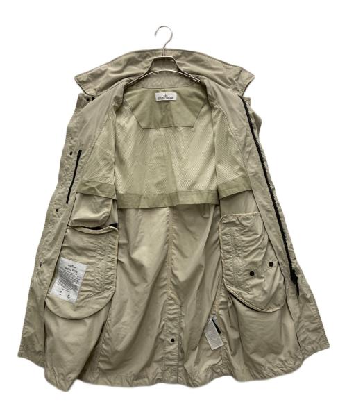 STONE ISLAND（ストーンアイランド）STONE ISLAND (ストーンアイランド) MICRO REPS フーテッド コート ベージュ サイズ:Ｌの古着・服飾アイテム