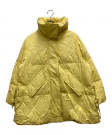 MM6 Maison Margiela（エムエムシックスメゾンマルジェラ）の古着「フェイクレザーダウンコート」｜イエロー