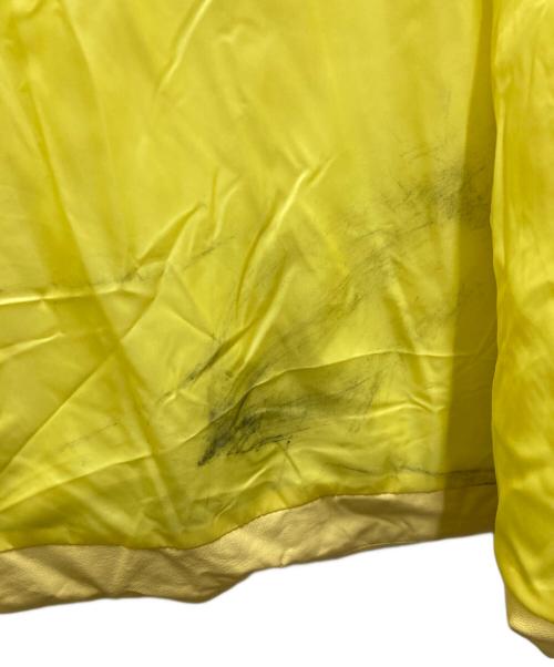 MM6 Maison Margiela（エムエムシックスメゾンマルジェラ）MM6 Maison Margiela (エムエムシックスメゾンマルジェラ) フェイクレザーダウンコート イエロー サイズ:Sの古着・服飾アイテム