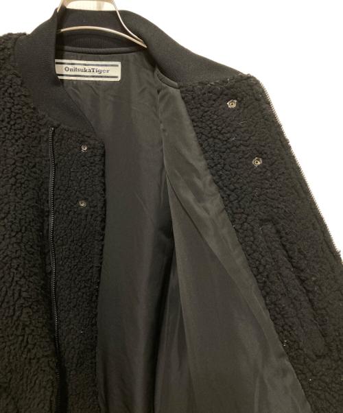 Onitsuka Tiger（オニツカタイガー）Onitsuka Tiger (オニツカタイガー) ボアブルゾン ブラック サイズ:Ｓの古着・服飾アイテム