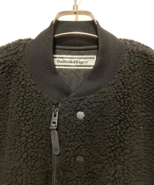 Onitsuka Tiger（オニツカタイガー）Onitsuka Tiger (オニツカタイガー) ボアブルゾン ブラック サイズ:Ｓの古着・服飾アイテム