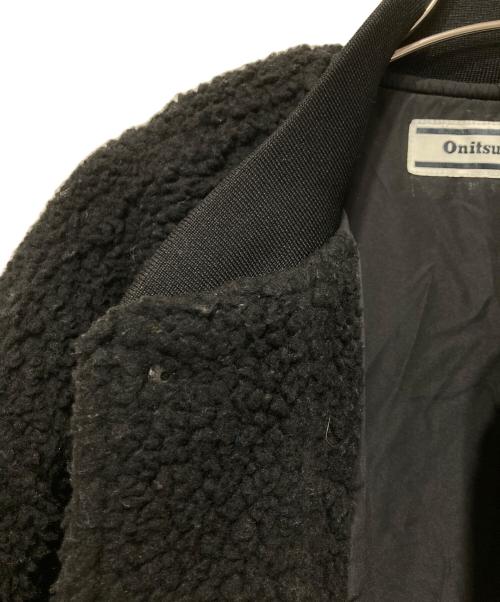 Onitsuka Tiger（オニツカタイガー）Onitsuka Tiger (オニツカタイガー) ボアブルゾン ブラック サイズ:Ｓの古着・服飾アイテム