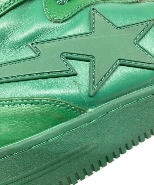 BAPESTA（ベイプスタ）BAPESTA (ベイプスタ) ミッドカットスニーカー グリーン サイズ:US 10の古着・服飾アイテム