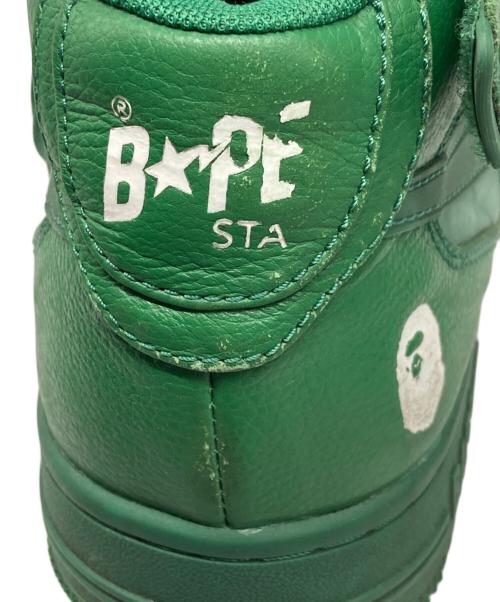 BAPESTA（ベイプスタ）BAPESTA (ベイプスタ) ミッドカットスニーカー グリーン サイズ:US 10の古着・服飾アイテム